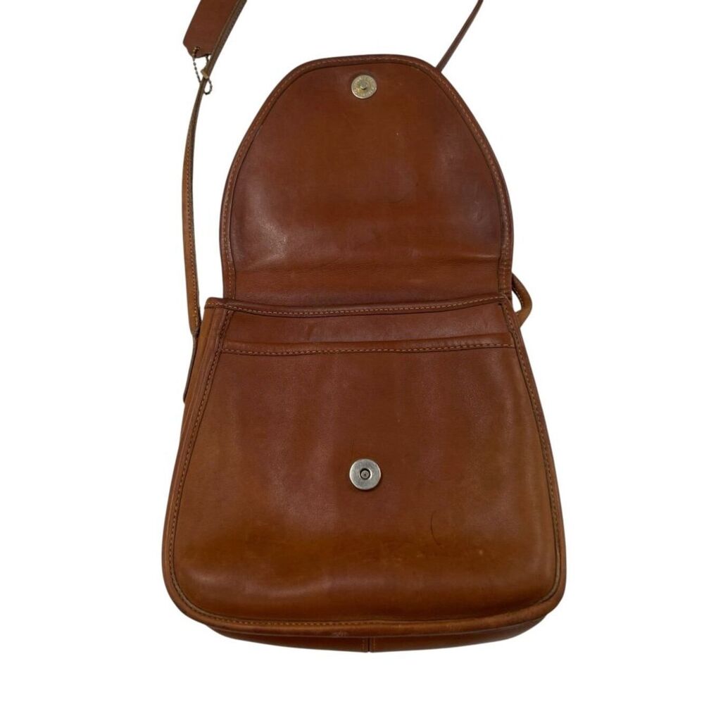 Vintage Coach Lindsay Crossbody British Tan Leather Bag 9242 - Picture 16 of 16